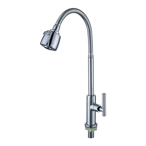 Griferia Individual para Fregadero Acquabela Paraná Cromado 701-9A Agua Fría 2 Funciones